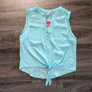 🌹 Candie's Tie Front Gauze Top 🌹